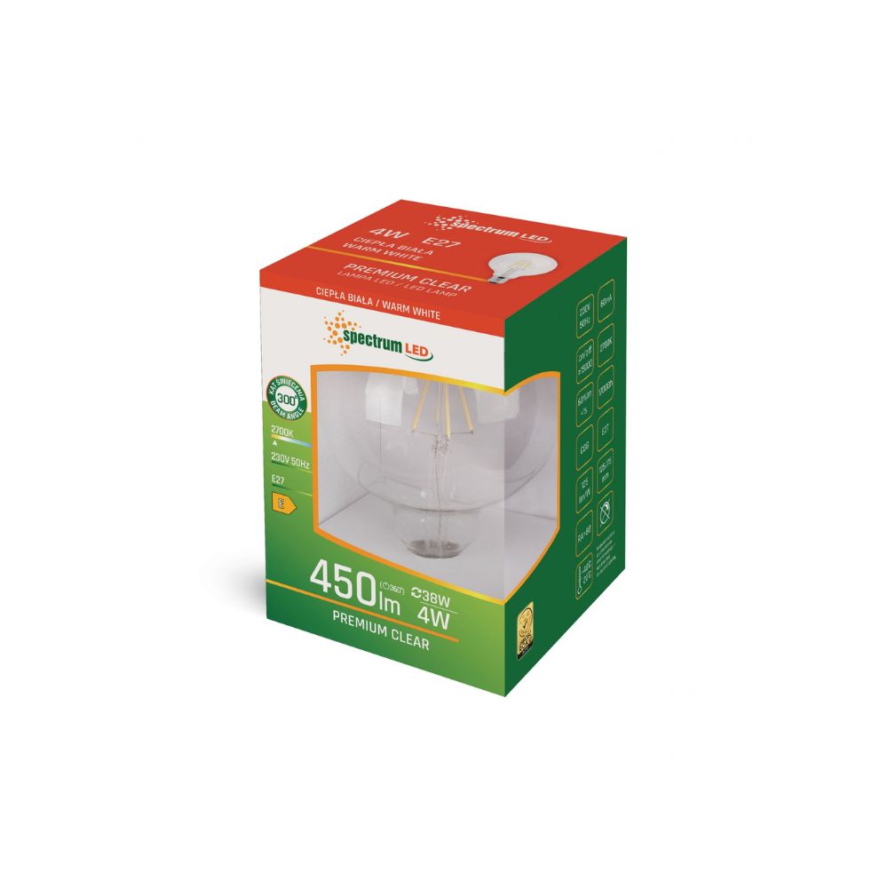 LED žarulja Glob G95 E27 4W 2700K - Slika 2