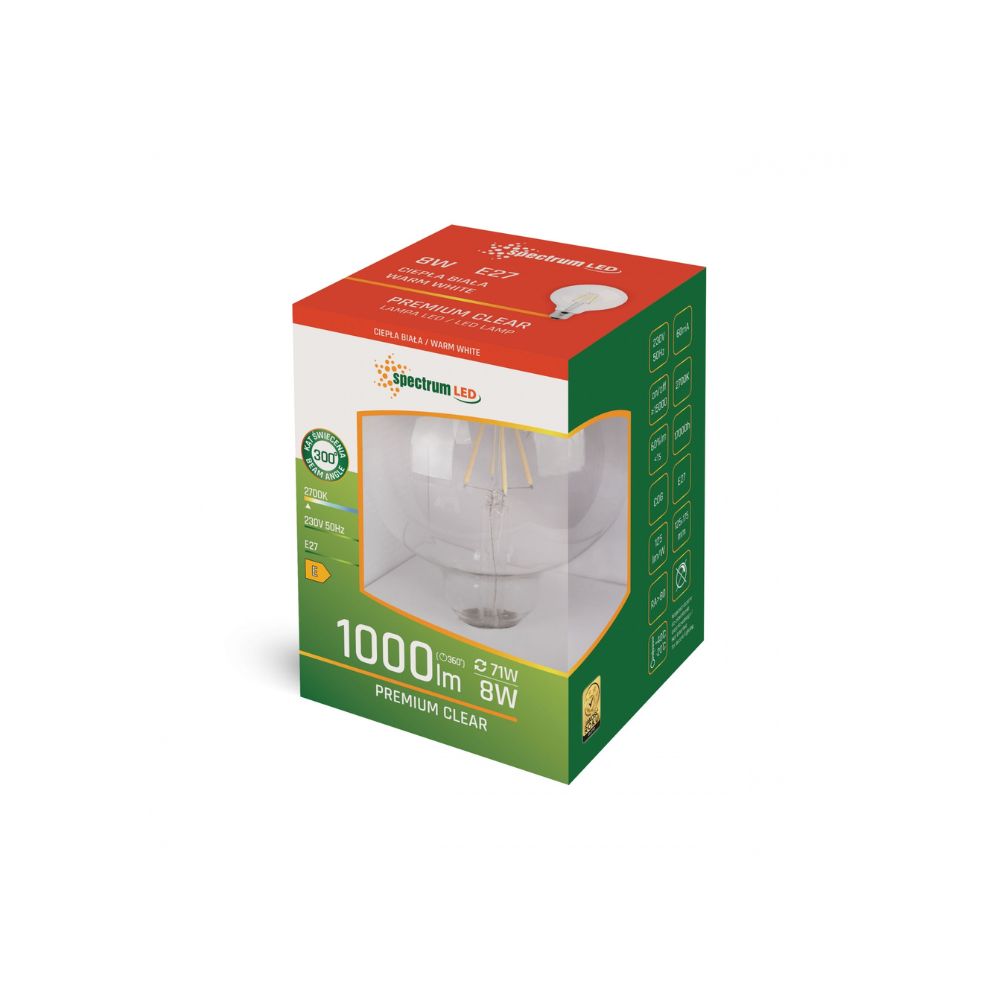 LED žarulja Glob G125 E27 8W 2700K - Slika 2