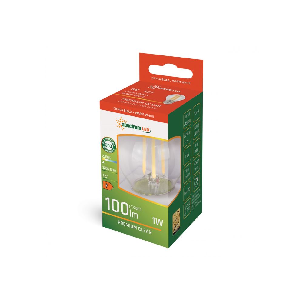 LED žarulja E27 1W 2700K - Slika 2