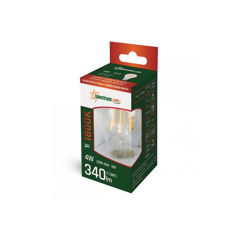 LED žarulja GLS E27 4W 1800K - Slika 2