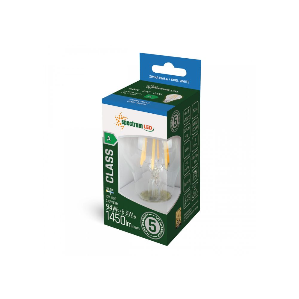 LED žarulja GLS E27 6.8W 6000K A-klasa - Slika 2